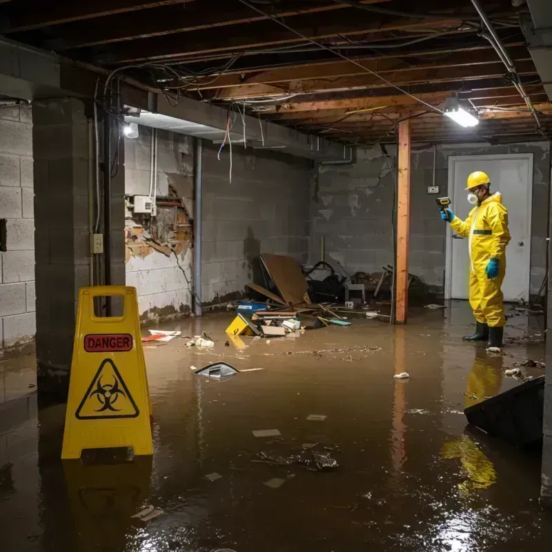 Flooded Basement Electrical Hazard in White Marsh, MD Property